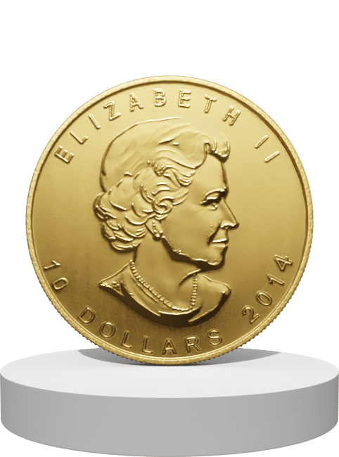 1/4 unca zlata Maple Leaf